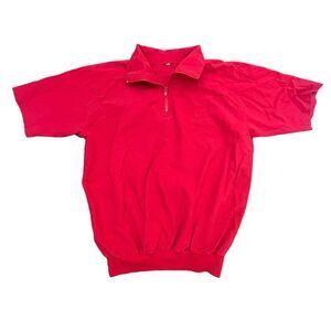 Vintage Polo‎ Ralph Lauren Short Sleeve Red Windbreaker XL